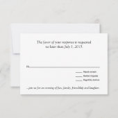 Diamanten bei Sky UAWG Response | dunkelblau RSVP Karte (Rückseite)