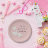 Diamanten & Champagner Zitat – Dear Life Edition Pappteller (Party)