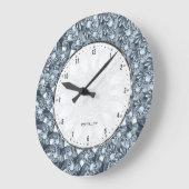 Diamanten, die für eine Königin oder einen König b Große Wanduhr (Winkel)