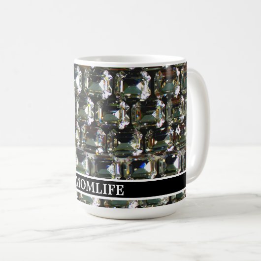 Diamanten, Edelsteine, #MOMLIFE Kaffeetasse (VorderseiteRechts)