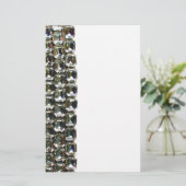 Diamanten, elegante Vintage Edelsteine Briefpapier (Stehend Vorderseite)