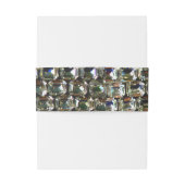 Diamanten, elegante Vintage Edelsteine Einladungsbanderole (Rückseitenbeispiel)