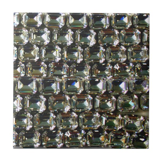 Diamanten, elegante Vintage Edelsteine Fliese (Vorderseite)