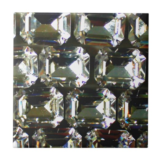 Diamanten, elegante Vintage Edelsteine Fliese (Vorderseite)