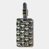 Diamanten, elegante Vintage Edelsteine Gepäckanhänger (Vorderseite vertikal)