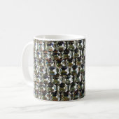 Diamanten, elegante Vintage Edelsteine Kaffeetasse (Vorderseite Links)