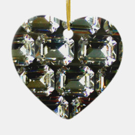 Diamanten, elegante Vintage Edelsteine Keramikornament