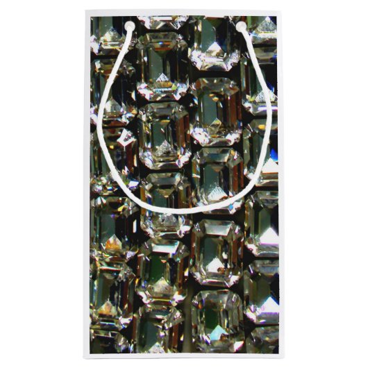 Diamanten, elegante Vintage Edelsteine Kleine Geschenktüte (Rückseite)