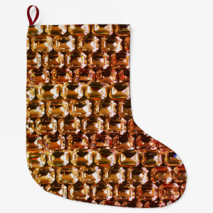 Diamanten, elegante, Vintage lila Edelsteine Großer Weihnachtsstrumpf