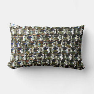 Diamanten, elegantes Muster aus Vintage-Edelsteine Lendenkissen