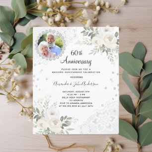 Diamanten Florals Foto 60. Hochzeit Einladung