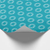Diamanten für blaues Musterpapier Geschenkpapier (Ecke)