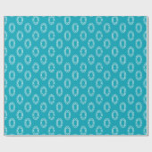 Diamanten für blaues Musterpapier Geschenkpapier (Flach)