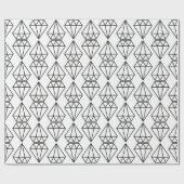Diamanten Geschenkpapier (Flach)