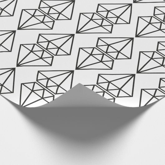 Diamanten Geschenkpapier (Ecke)