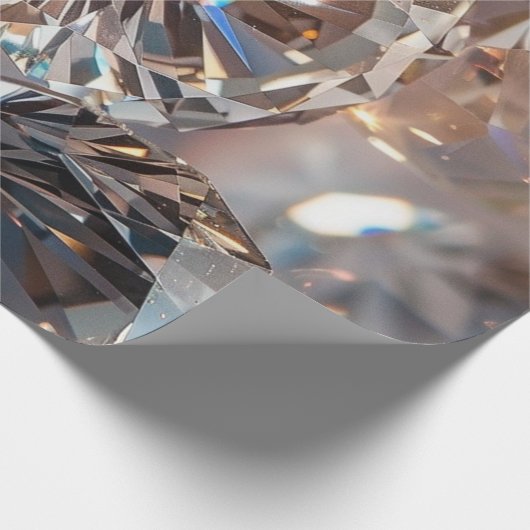 Diamanten Geschenkpapier (Ecke)