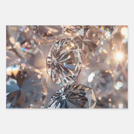 Diamanten Geschenkpapier Set (Vorderseite 3)