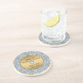 Diamanten & Gold 50. Hochzeitstag Getränkeuntersetzer (Seite)