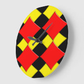 Diamanten Große Wanduhr (Winkel)