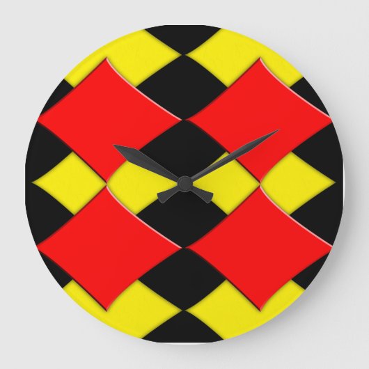 Diamanten Große Wanduhr (Vorderseite)