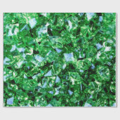 Diamanten, grüne Designfarbe Geschenkpapier (Flach)