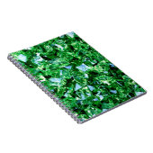 Diamanten, grüne Designfarbform Notizblock (Rechte Seite)