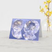 Diamanten im Licht baden Karte (Gelbe Blume)