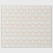 Diamanten im Mid-Century-Modern-Stil Geschenkpapier (Flach)