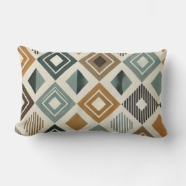 Diamanten im Mid-Century-Modern-Stil Lendenkissen