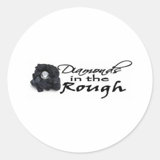 Diamanten im Reich Runder Aufkleber (Vorderseite)