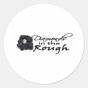 Diamanten im Reich Runder Aufkleber
