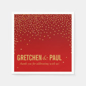 Diamanten im Sky Cocktail Party | rot Serviette (Vorderseite)