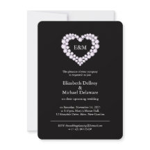 Diamanten in einer schwarzen Hochzeit