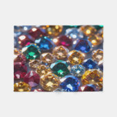 Diamanten in vielen Farben Fleecedecke (Vorderseite (Horizontal))