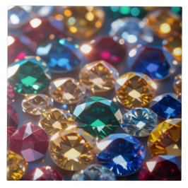 Diamanten in vielen Farben Fliese