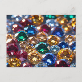 Diamanten in vielen Farben Postkarte