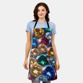 Diamanten in vielen Farben Schürze (Getragen)