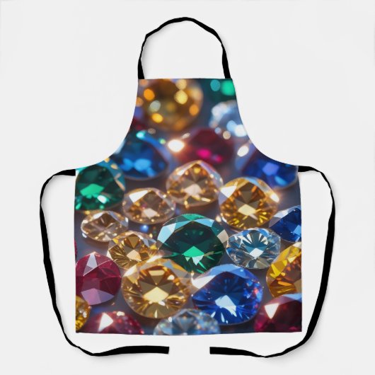 Diamanten in vielen Farben Schürze (Vorderseite)