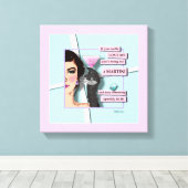 Diamanten & Martinis Gallery Wrap Leinwand (Insitu (Holzboden))
