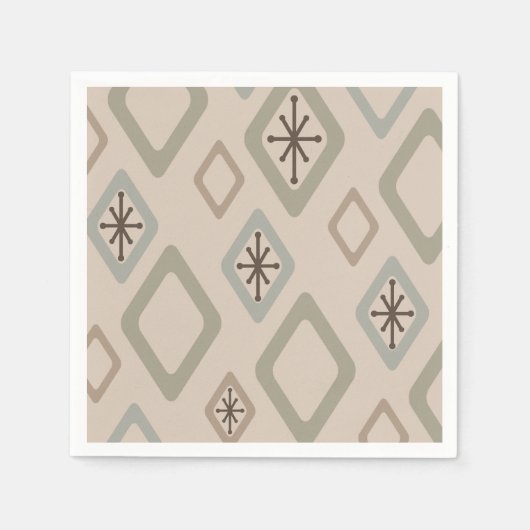 Diamanten mit weichen Neutralen aus der Mitte des Serviette (Vorderseite)