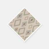 Diamanten mit weichen Neutralen aus der Mitte des Serviette (Ecke)