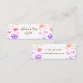 Diamanten-Muster Original Mini-Visitenkarte Mini Visitenkarte (Vorne/Hinten)