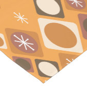 Diamanten Ovals Sternexplosionen Orange Kurzer Tischläufer (Ecke)