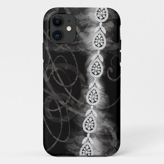 Diamanten Paris-Mode Art v3 Case-Mate iPhone Hülle (Rückseite)