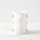 Diamanten Porzellantasse (Rückseite)