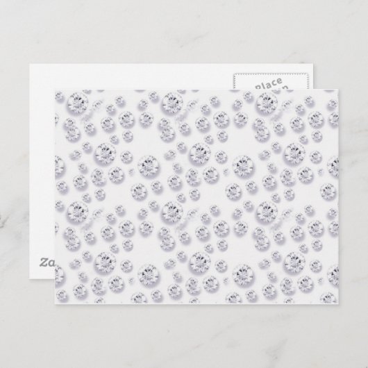 Diamanten Postkarte (Vorne/Hinten)