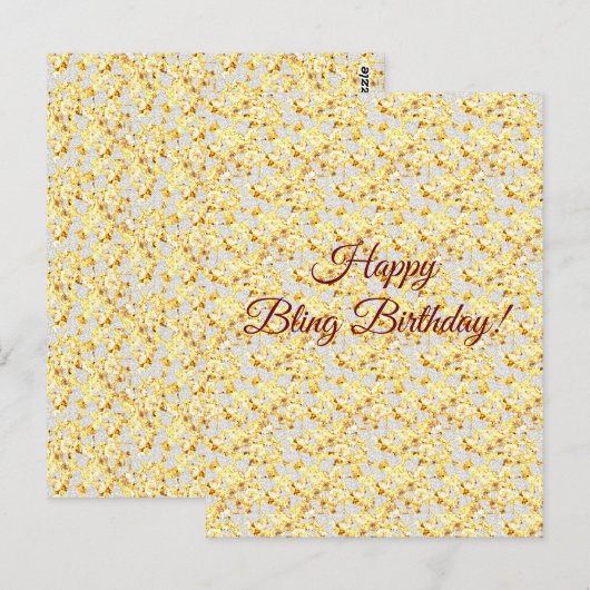 Diamanten Postkarte (Vorne/Hinten)