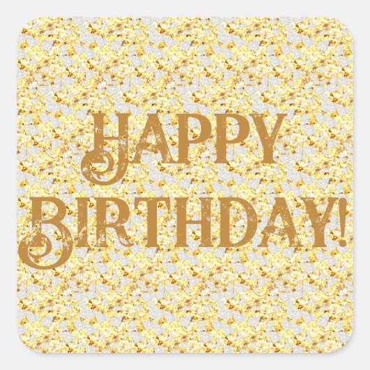 Diamanten Quadratischer Aufkleber (Vorderseite)