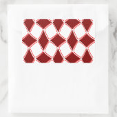 Diamanten Rechteckiger Aufkleber (Tasche)