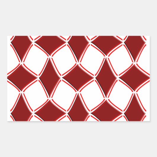 Diamanten Rechteckiger Aufkleber (Vorderseite)